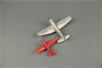 Group of 2 cast model airplanes, c.1930s