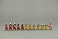 Group of 12 Mignot Saracens figures