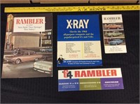 Original Dealer '61, '62 & 64 Rambler Brochures