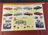 Original 1953 Plymouth Dealer 34" Poster