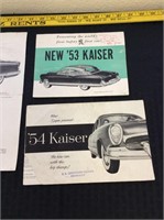 Original Dealer Henry J ~ Kaiser '50's Brochures