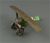 Spirit of St. Louis Tin and Glass Airplane