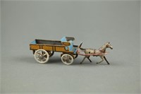 George Fischer Penny Toy Horse Drawn Wagon