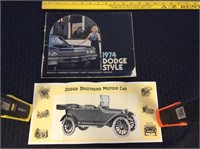 Original Dealer '74 & "Motor Car" Dodge Brochures