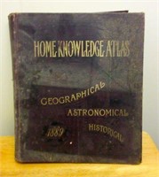 RARE 1889 Early Home Knowledge Atlas