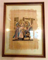 Framed Papyrus Egyptian Piece