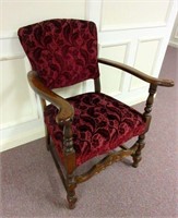Antique Uphosltered Parlour Arm Chair