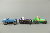 Group of 3 Tin and Plastic Cars - MARX, Schuco Stu