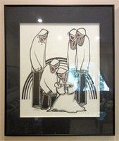 Framed Leland Bell Aborginal Print