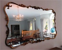 Large Ornate Gilded Mirror