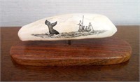 Small Scrimshaw Carving