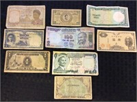 Old Asia Currency & Military Note