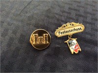 Circa 1930's "All Heil" Festausschuss German Pin