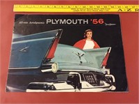 Original Large Dealer '56 Plymouth Brochure