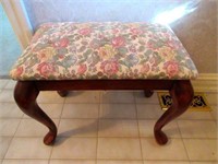 Antique Upholstered Stool