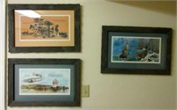 Lot of Framed & Matted History Prints