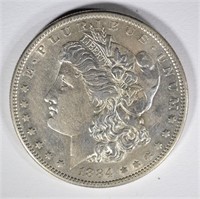 1884-S MORGAN DOLLAR AU