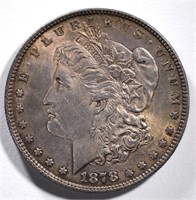 1878 7F MORGAN DOLLAR, CH BU