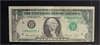 $1.00 ERROR NOTE, SINGLE PARTIAL TRANSFER 1974 AU
