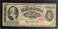 1891 $1.00 SILVER CERT, MARTHA WASHINGTON VG+