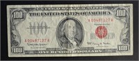 1966 $100.00 U.S. NOTE, F/VF