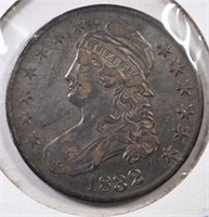 1832 BUST HALF DOLLAR CH.XF/AU