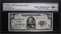 1929 $50 NATIONAL CURRENCY CGA 58-OPQ
