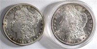1881-S & 1887-S CH BU MORGAN DOLLARS