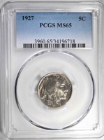 1927 BUFFALO NICKEL., PCGS MS-65