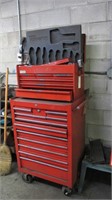 2 Pc Rolling Tool Box With Contents