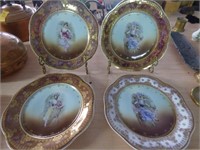 Set of 4 Royal Vienna Plates