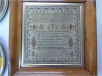 Frances Jackson Sampler 1794 in Nice Frame