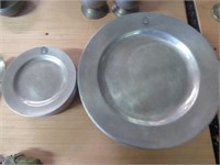 Group of 16 Pewter Plates