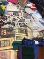 HUGE QUILITING LOT  DOILES,FABRIC & PATTERNS