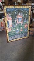 FABRIC PAINTED CIRCUS PICTURE