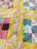 79X66 INCH 9 BLOCK BLANKET