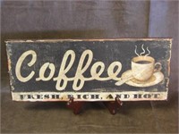 15" Metal Coffee Sign