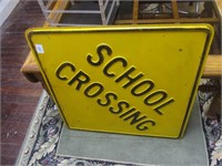 Heavy Metal School Crossing Sign 24 x 24 in.