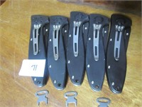 5 New Barracuda 420 Stainless Pocket Knives