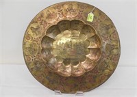 PERSIAN BRASS ENGRAVED TRAY