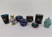 GROUPING OF CLOISONNE ITEMS