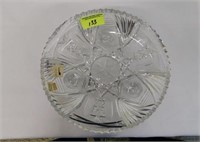 BRILLIANT PERIOD CRYSTAL FOOTED DISH