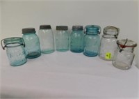 LOT OF OLD CANNING JARS