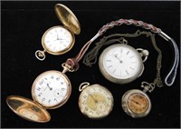 5 ASSORTED POCKETWATCHES