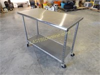 ROLLING STAINLESS STEEL INDUSTRIAL CART
