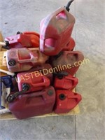 12 POLY GAS CANS