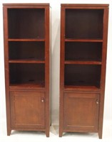 Pair of Contemporary Book shelf cabinets