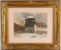 Maurice Utrillo hand colored lithograph