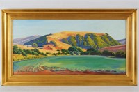 Ray Cuevas oil on board - California Landscape