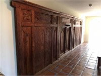Three  Spanish Colonial style carved panels